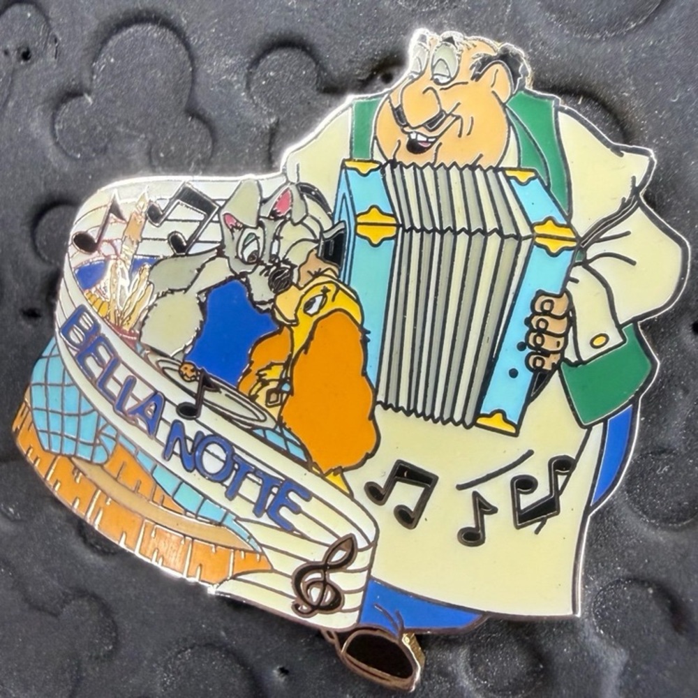 Disney parks vintage lady & the tramp Bella notte magical musical moments pin - Picture 2 of 3